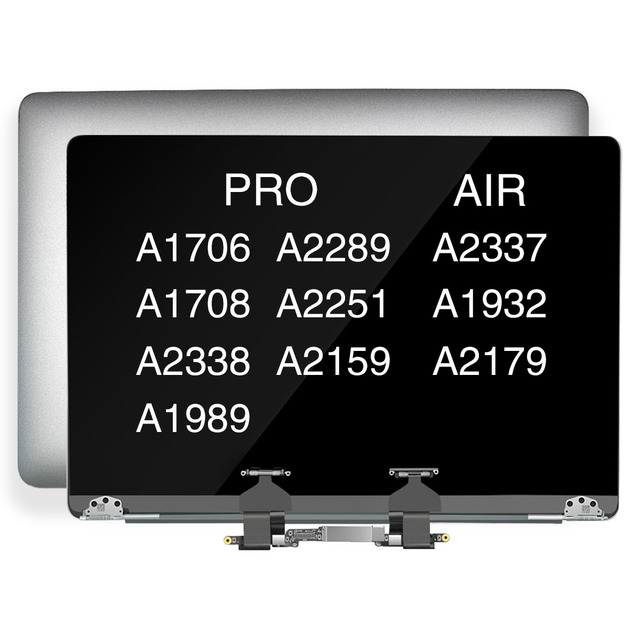 Original LCD Screen Display for MacBook Air Pro A1706 A1708 A1989 A2159 A2337 A2338 A2179 A2681 A2941 Assembly LCD Monitors