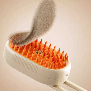 Nuevo Cepillo 3 en 1 para Mascotas, Cepillo de Aseo con Spray ABS, Masajeador y Autolimpiante para Perros y Gatos, Peine para Eliminar Pelo Suelto - Product Image 3