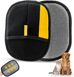 Rodillo Quitapelusas de Plástico Reutilizable de Cinco Dedos, Herramienta para Eliminar Pelo de Alfombras, Removedor de Pelo de Mascotas Electrostático, Herramienta Manual para Eliminar Pelo de Alfombras - Product Image 1