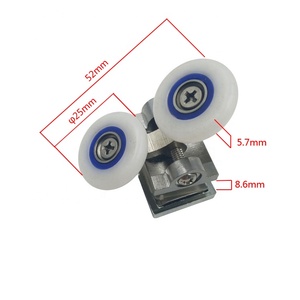 GUIDA 712363-<span class=keywords><strong>puerta</strong></span> corredera de vidrio personalizada, <span class=keywords><strong>ducha</strong></span>, habitación, rueda colgante, oscilante, doble rodillo - Product Image 1