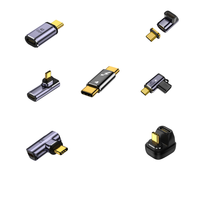 Adaptateur d'extension 100W USB C femelle vers USB C mâle Adaptateur de charge magnétique USB4.0 Type-C Charge rapide 24 broches 8K