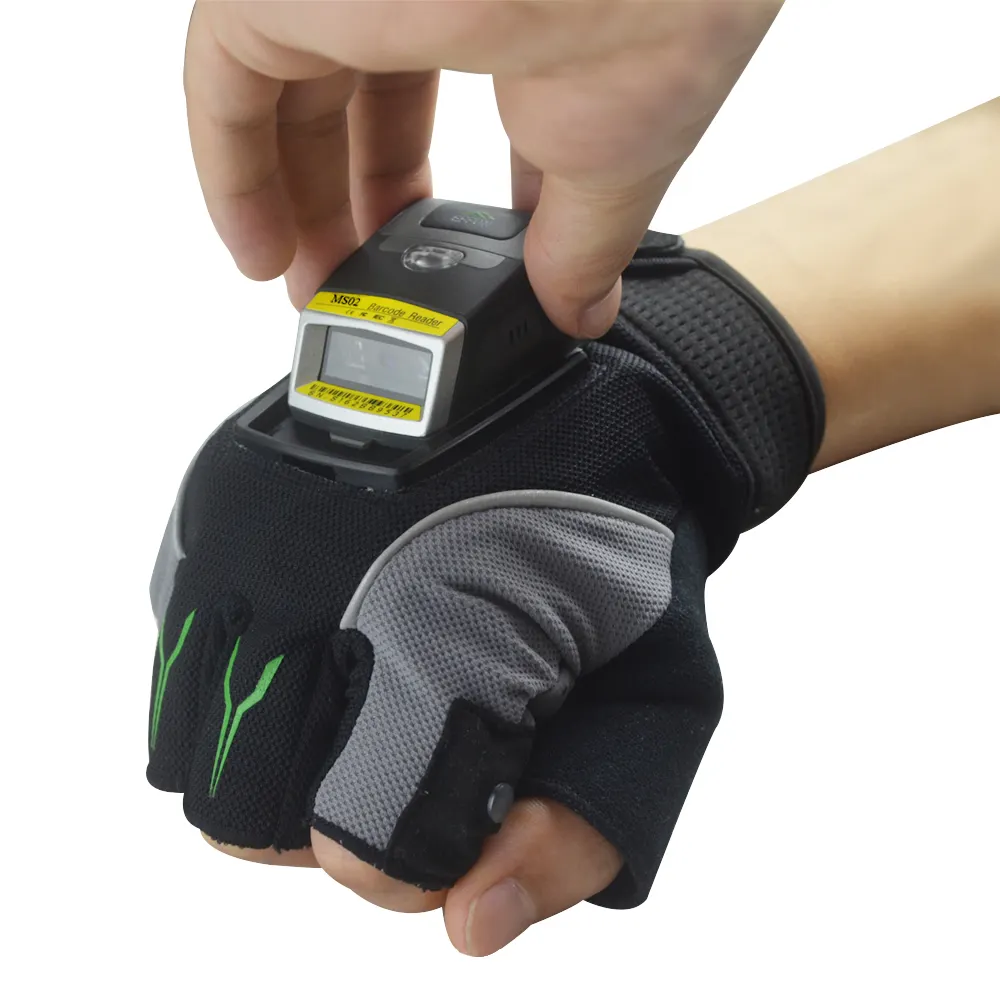 Barcode scanner bluetooth android PDA QR code reader with glove MS02
