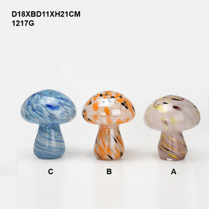 Lanterne en verre artisanale, lampe de table avec abat-jour, verre coloré décoratif, 3 piles AA et interrupteur marche/arrêt pour la décoration de la maison - Product Image 2
