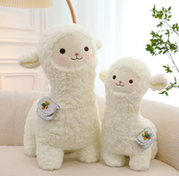 Boneka Domba Unta Alpaka Lucu, Mainan Boneka Lembut Kawaii Kartun, Isian Kapas PP, Hadiah untuk Anak Perempuan, ODM Dapat Disesuaikan