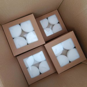 Bougies en cire de paraffine personnalisées en gros avec logo, fabriquées à la main, multicolores, flottantes, pour cadeau de mariage - Product Image 4