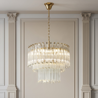 Lampes suspendues en verre triangulaires vertes de haute qualité, modernes, créatives, luxueuses, design, pour restaurant, villa, salon