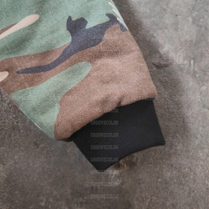 OEM Factory Streetwear personalizzato con lavaggio acido di cotone in saia tela di anatra giacca mimetica corta Bomber Flight giacca di jeans da uomo - Product Image 4