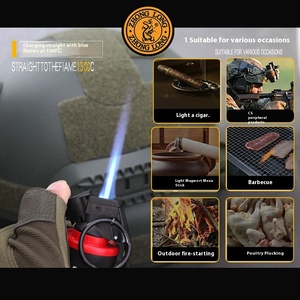Kim loại hiện đại Keychain Windproof Thuốc lá nhẹ hơn <span class=keywords><strong>New</strong></span> LỰU ĐẠN mô hình trực tiếp gắn nhẹ hơn cho hút thuốc cho BBQ bán buôn - Product Image 2