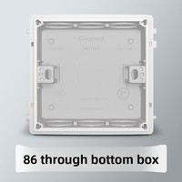 Boîtier de prise murale dissimulée en PVC monobloc épaissi de type 86, à fond profond, pour usage domestique, authentique Chine