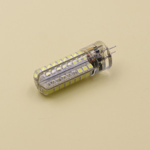 หลอดไฟ LED ซิลิโคนรูปข้าวโพด, AC/DC 12V, G4 2835 72-LED หลอดไฟแบบเสียบ - Product Image 1