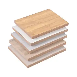 Factory Direct Low Price Wood Grain Melamine Board For Furniture Cabinets Premium Fibreboards