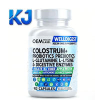 Cápsulas OEM Todo en Uno de Calostro + Probióticos y Prebióticos |   90 Cápsulas con Enzimas Digestivas para Apoyar el Bienestar Intestinal