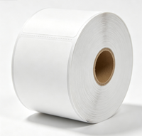 Étiquette adhésive personnalisée en rouleau, taille sur mesure, autocollant thermique à code-barres pour usage industriel et inventaire