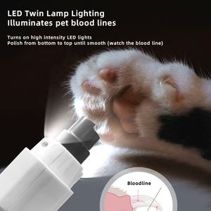 कुत्ते नाखून ग्राइंडर के साथ कुत्ते नाखून ग्राइंडर के साथ कुत्ते नाखून ग्राइंडर पेशेवर शांत दर्द रहित पंजे कुत्तों और बिल्लियों के लिए - Product Image 3