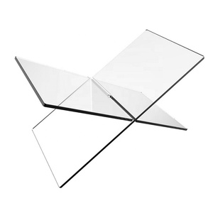 Foldable Transparent Acrylic Book Stand for Reading