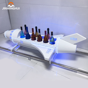 LED Rechargeable pour Présentateur de Bouteille de Champagne Glorifier Plateaux de <span class=keywords><strong>Service</strong></span> Nightclub Carry-On Avion Forme Plateau pour Publicité - Product Image 6
