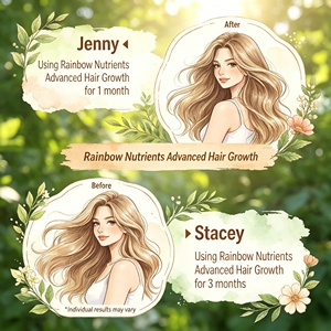 LUVVITA Integratore di Bellezza all'Ingrosso con Estratti Erboristici, Biotina, Acido Pantotenico <span class=keywords><strong>e</strong></span> Zinco per la Crescita dei Capelli negli Adulti, Vegano <span class=keywords><strong>e</strong></span> Senza Lattosio - Product Image 3