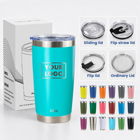 Mug de voyage isotherme en acier inoxydable 18/8 à double paroi de 20 oz, personnalisable, avec couvercle coulissant, idéal pour l'extérieur – Nouveauté très prisée