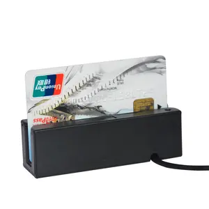 Portable Track 1/2/3 Mini Magnetic Chip / Stripe Smart Card Reader Writer HCC750