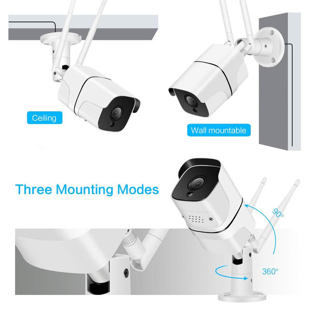 Indoor Home Security Ip Wireless Cameras Tuya Surveillance Video Bullet WIFI Cam Full hd 1080P Cctv Outdoor Smart Wifi Camera