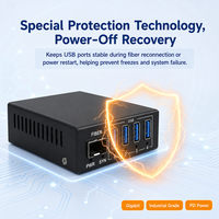 Modem USB 3.0 à fibre optique 5 Gbit/s, prolongateur USB sur fibre LC SFP avec 4 ports USB externes