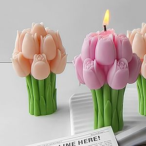 Molde de Silicona 3D para Ramos de Tulipanes, Reutilizable, Resistente al Calor, para Velas Aromáticas, Repostería y Pastelería, Ideal para el Día de la Madre - Product Image 2