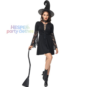 Accesorio de Disfraz de Sombrero Colgante Negro HP para Vestido de Bruja, Disfraces de Fiesta de Halloween - Product Image 1