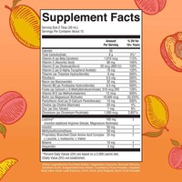 Formule complète pour cheveux, peau et ongles, liquide, pêche mangue, multivitamines, fabricant OEM