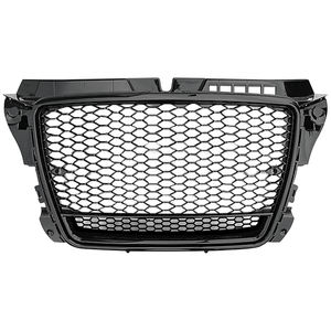 Factory Auto <span class=keywords><strong>A3</strong></span> S3 Honeycomb Mesh Grill RS3 Style Parrilla de parachoques delantero de <span class=keywords><strong>coche</strong></span> negro brillante para <span class=keywords><strong>Audi</strong></span> <span class=keywords><strong>A3</strong></span> S3 2008 2009 2010 2011 2012 - Product Image 2