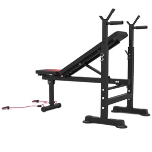 Banco de Pesas Plegable Multifuncional - Diseño Plano y Ajustable para Gimnasio y Uso Doméstico - Product Image 3
