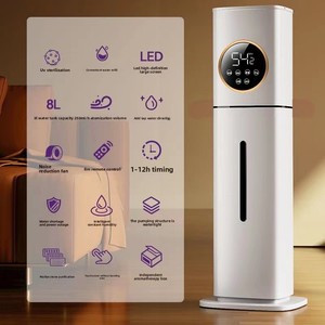 2025 New Model Electric Plastic Humidifier Household Air Purification Floor-<b>standing</b> Ultrasonic Humidistat <b>Control</b> RGB 1 Year - Product Image 4