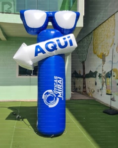Pilar Publicitario Inflable <span class=keywords><strong>Gigante</strong></span> con Logotipo Personalizado, Flecha Direccional para Ópticas/Tiendas de Gafas/Eventos - Product Image 3