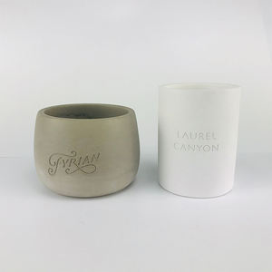 Nhà Cung cấp nhà máy xi lanh hình dạng trang trí nội thất tealight bê tông nến Jar xi măng hiện đại người giữ ngọn nến - Product Image 2