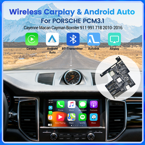 Module <span class=keywords><strong>Carplay</strong></span> et Android sans fil pour <span class=keywords><strong>Porsche</strong></span> PCM 3.1 Panamera Cayenne Macan Cayman <span class=keywords><strong>Boxster</strong></span> 911 <span class=keywords><strong>718</strong></span>, Support caméra de recul - Product Image 1