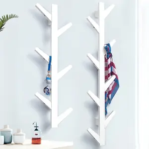 Nordic Hanging Shelves Wood Wall Shelves Rustic Home Decor Triangle Floating Shelf