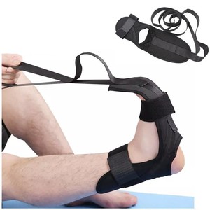 Sangles de tension pour yoga, bande d'étirement noire, taille unique, réglable pour l'entraînement de flexibilité, unisexe - Product Image 1