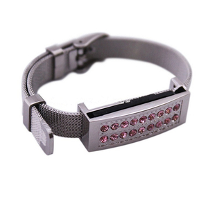 Giá nhà máy BAO-001 sang trọng dây đeo cổ tay Vòng đeo tay <span class=keywords><strong>USB</strong></span> <span class=keywords><strong>Memory</strong></span> Stick 128GB trang sức <span class=keywords><strong>USB</strong></span> <span class=keywords><strong>Flash</strong></span> Drive - Product Image 3