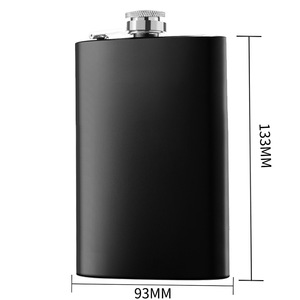 Logo personnalisé capacité 1-12oz noir mat mâle alcool <span class=keywords><strong>whisky</strong></span> vin Pot bouteille poche portable en acier inoxydable flacons de hanche - Product Image 4
