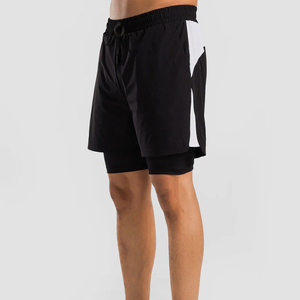 100% Polyester High Street Solid Breathable Quick Dry Elastic Waist Gym Shorts for Workout Running Training Gym Shorts - Product Image 2