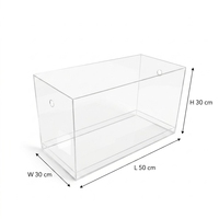 Boîte de rangement carrée multifonctionnelle multicouche en acrylique transparent personnalisée, boîte cadeau pour la Saint-Valentin, boîte florale DIY