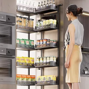 Kéo ra giỏ đựng thức ăn cao đơn vị giỏ người nuôi cá đơn vị thực phẩm cao đựng thức ăn lớn quái vật cao Tủ kéo Giỏ nhà bếp tủ - Product Image 6