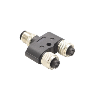Connecteur étanche M12 Y Splitter 4 broches mâle femelle Aviation Socket pour champ d'alimentation Code filaire pour ligne de production - Product Image 4