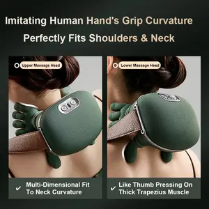 Masajeador de Cuello Eléctrico para el Hogar y la Oficina, Masajeador de Cuello con Vibración y Amasamiento para Relajar los Músculos de los Tejidos Profundos con Manos - Product Image 3