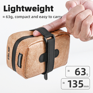 OEM/ODM Benutzerdefiniertes Logo Wasserdichte Fahrradsatteltasche Mini Tragbare Fahrrad-Hecktasche Schnellverschluss Fahrrad-Sitzpacktasche für <span class=keywords><strong>MTB</strong></span> - Product Image 4