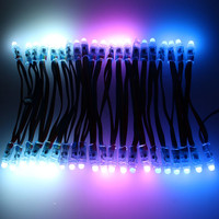 Guirlande lumineuse intelligente à pixels RVB pleine couleur programmable 5V IP65 étanche pour PC, module LED DMX512 12mm pour jardin et Noël (vente en gros)