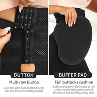 Sous-vêtements pour femmes taille plus, boutonnés, ajustables, taille haute, avec coussinets en éponge amovibles, rehaussement des hanches, amélioration de la poitrine, vêtements de mise en forme