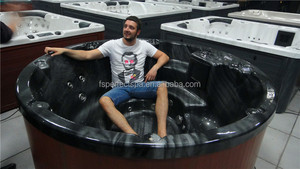 <span class=keywords><strong>Spa</strong></span> Grande para Interiores y Exteriores, Jacuzzi para 6 Personas con Burbujas de Aire, Hidromasaje de Acrílico Blanco - Product Image 3