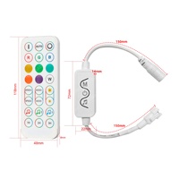 Contrôleur de musique intelligent LAMPOW 600 MHz de haute qualité avec télécommande sans fil via application, pour pixels et dégradé de couleurs, 3 canaux, portée 15 m
