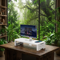 Hub d'alimentation ultime en métal de 550 mm avec chargeur sans fil rapide 15 W et extension USB-C multi-ports
