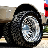 Roue forgée doublement en acier 8x170 8x200 8x210 10x225 8x6.5 8x165.1 pour camionnette F350 F450 Silverado 3500HD C3500 22 24 26 pouces
